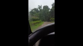Racing to beat the rain home