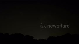Perseids Meteor Shower And Lightning