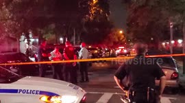 Police attend scene after New York man shot outside bar in Brooklyn