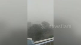 Hailstorms and heavy rain cause flash floods in Seville, southern Spain