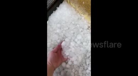 Spain: Hailstorm pounds Ciudad Real