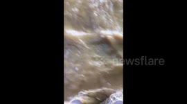 Newsflare Edit - Flash Flood, Stonehaven, Scotland