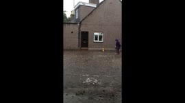 Flash Flood, Stonehaven, Scotland