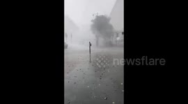 Warning issued as London battered by severe storm