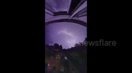 UK: Lightning Strikes, Thunderstorm Moves Across England
