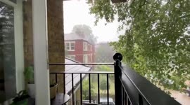 Summer hail storm batters homes in south west London