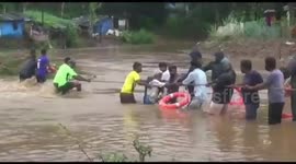 Entire tribal village was drowned in floods and the tribes were immediately evacuated despite the heavy currents in South India
