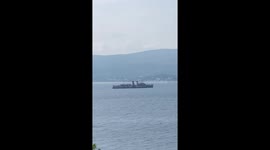 Paddle Steamer The Waverley doing Sea Trials