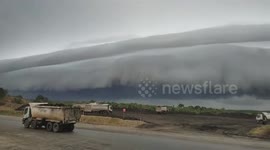 thick clouds in the sky meulaboh aceh - extreme weather