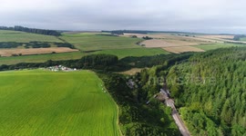 Aerial footage shows derailed train in Scotland's Stonehaven