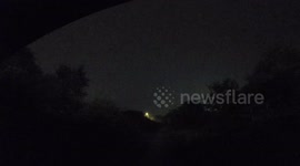 Lightning Strikes Over East London Early Friday
