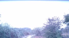 Lightning Strikes Over East London Early Friday