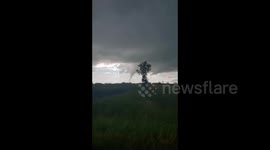 Tornado touches down in western Canada