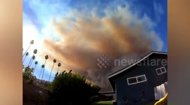 California Ranch Fire Time-Lapse Footage Of Smoke