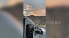 Helicopters Dump Water On California Ranch Fire