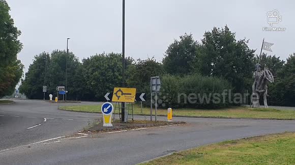 Tewkesbury Police Station Abandoned after recent storm.