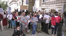 Teachers and students protest in London against downgraded A-Level results