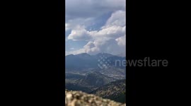 Cameron Peak Fire burns in Colorado