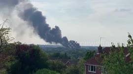 UK: Fire Breaks Out In Birmingham With Thick Smoke