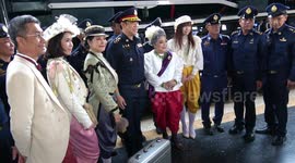 Steam train runs for the Queen Mother of Thailand's birthday