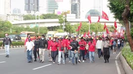 Omnibuslaw : Thousands of demonstrators protested against in Jakarta