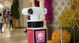 Coronavirus: This robot in Bangkok detects shoppers not wearing a face mask
