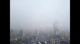 Intense heavy rainfall in Worli, Mumbai