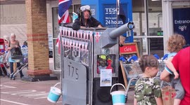 British man turns his mobility scooter into tank to mark VJ Day