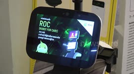 Robots used to check people for COVID-19 symptoms in Thailand