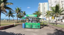 COCONUT WATER at Praia de Itaparica beach