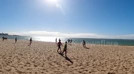 Beach Soccer at Praia de Itapoã in Vila Velha - Brazil