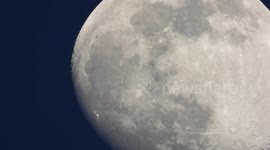 Crystal clear (almost) full moon 5 April 2020. Inspect the lunar landscape in crisp close up 4k footage. See the craters in amazing detail