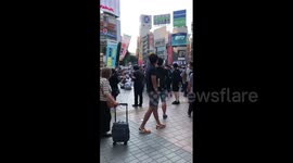 Japan: Protest Against Wearing Masks In Tokyo Amid COVID-19 Pandemic