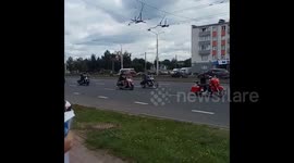 Belarus: Bikers join protest against election result and police brutality