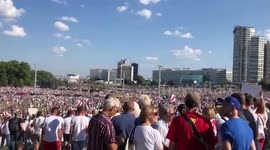 Tens of thousands gather for protests against reelection of Lukashenko
