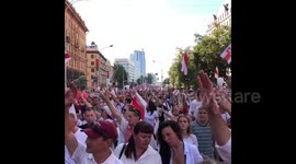 Belarus: Tens Of Thousands Gather For Protests Against Reelection Of Lukashenko 3
