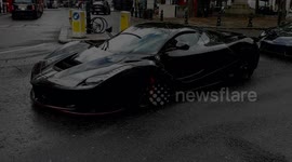 Ferrari 7G and Lamborghini and Mercedes Seen Driving in Sloane Square