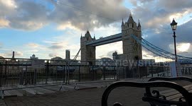 London time lapse of Tower Bridge at sunset