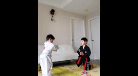 5 year old big brother teaching his 3 year old brother important lessons in life