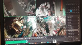 CCTV footage shows shop shaking as 6.9 magnitude earthquake strikes the Philippines