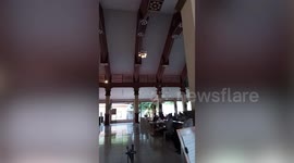 Philippines Churchgoers Watch Earthquake Shake Building