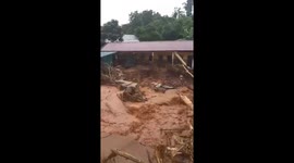 Flash flooding wipes out school and many houses in northern Vietnam