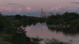 Beautiful timelapse of sun set after day of mixed weather