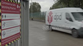 Business Coronavirus Update: DPD Oldbury, UK. Exterior Footage of Site. 4k Footage