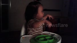 Cutest baby ever waving arms