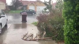 Super-sized hail hits San Diego