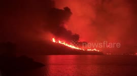 Napa Valley, California engulfed in flames near Lake Berryessa, putting wineries at risk
