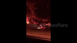US: Fire Erupts At Poly-America Site In Grand Prairie, TX