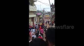 Over 100 injured during stone-pelting festival in central India despite ban