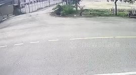 Driver survives horror crash after pickup truck flips over five times in Thailand